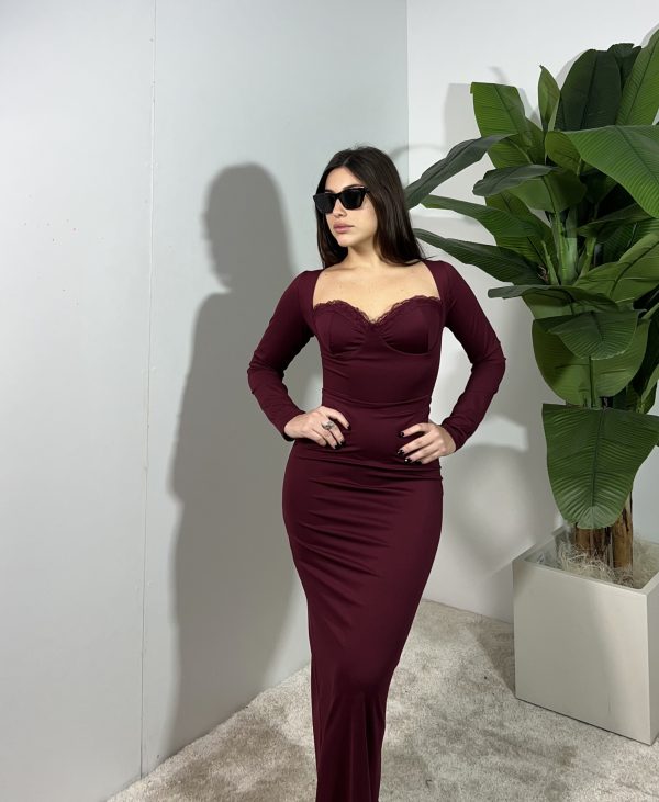 DRESS BURGUNDY