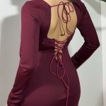 DRESS BURGUNDY - immagine 3